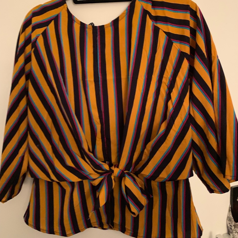 Colorful striped blouse